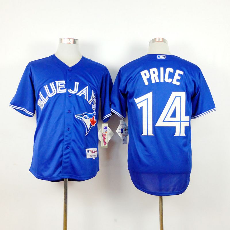 Men Toronto Blue Jays #14 Price Blue MLB Jerseys